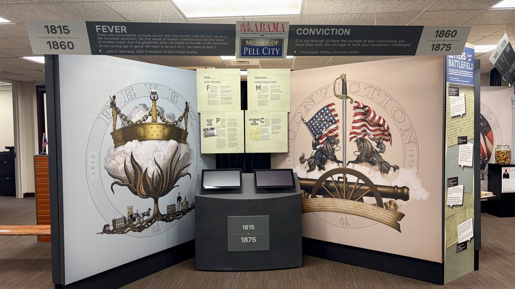 Bicentennial Exhibit Bicentennial museum exhibition