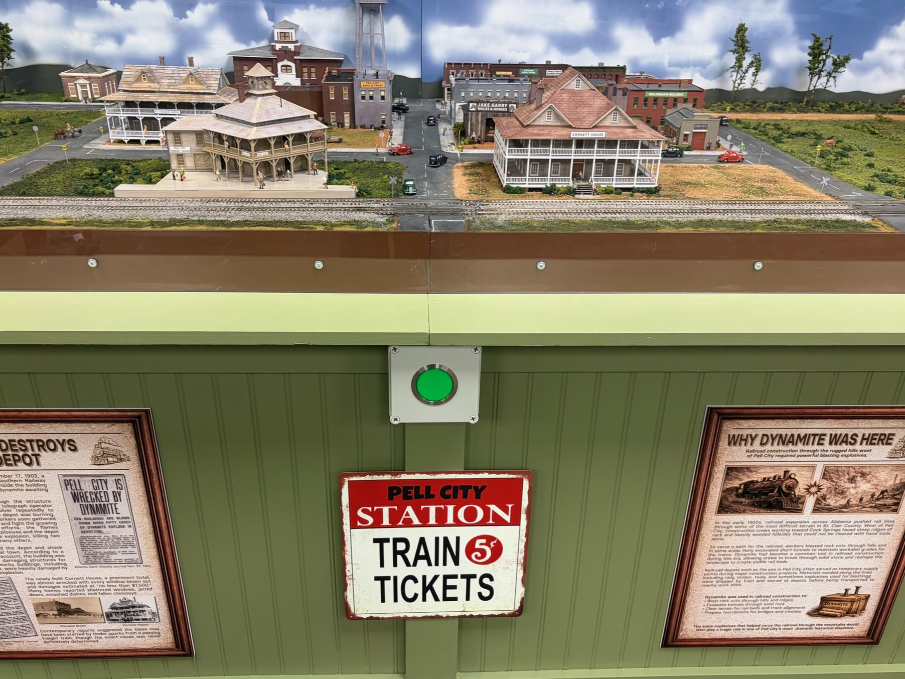 Press The Button Interactive model railway train