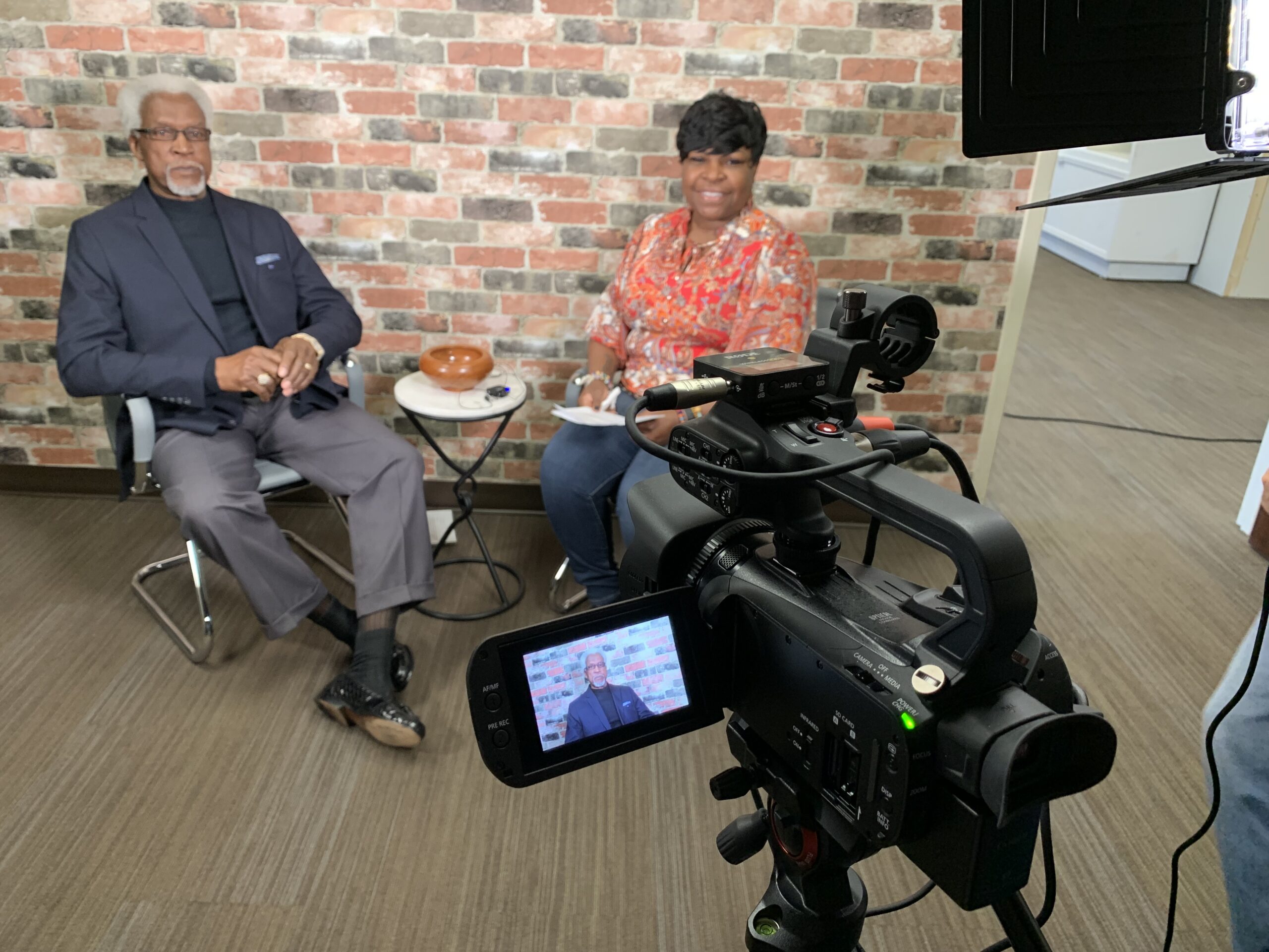 Video Action Oral history interview filming